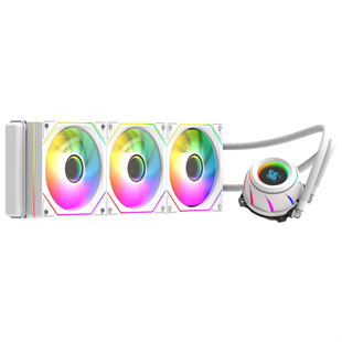 GAMEBOOSTER 360MM BLADE 360W GB-LCS-BL360W ARGB AM5-1851p Sıvı Soğutmalı İşlemci Fanı Beyaz