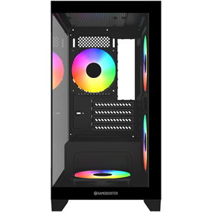 GAMEBOOSTER 600W GB-M6001B 4-Rainbow Fanlı Gaming Mid-Tower PC Kasası