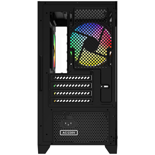 GAMEBOOSTER 600W GB-M6001B 4-Rainbow Fanlı Gaming Mid-Tower PC Kasası