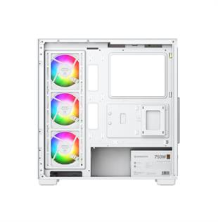 GAMEBOOSTER 750W 80+ BRONZE Seaview A7505W Gaming Mid-Tower PC Kasası Beyaz