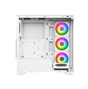 GAMEBOOSTER 750W 80+ BRONZE Seaview A7505W Gaming Mid-Tower PC Kasası Beyaz