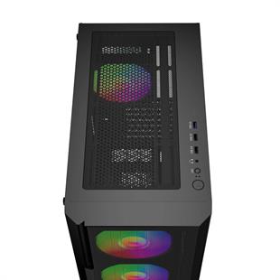 GAMEBOOSTER CRUX GBE650B 650W 80+ 4x12CM FAN E-ATX USB3.0 GAMING KASA