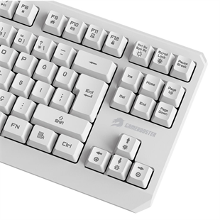 GAMEBOOSTER G75 ELYA Rainbow Aydınlatmalı Beyaz TKL Membrane Oyun Klavyesi