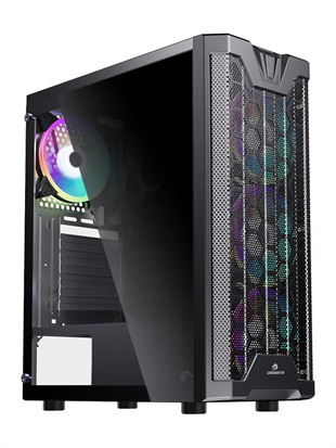 GAMEBOOSTER GB-G3601B 4-RGB Fanlı Gaming Mid-Tower PC Kasası