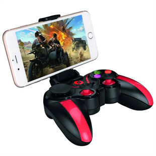 GAMEBOOSTER GB-J86 Bluetooth & 2.4GHz Kablosuz Çift Titreşim Motorlu, Android, PC, PS3, TV Box Uyumlu Siyah Gamepad