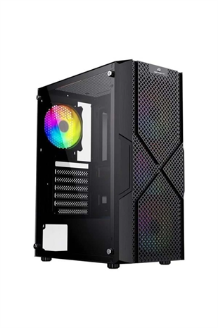 GAMEBOOSTER GB-PW908B 4-FIXED RGB Fanlı Gaming Mid-Tower PC Kasası
