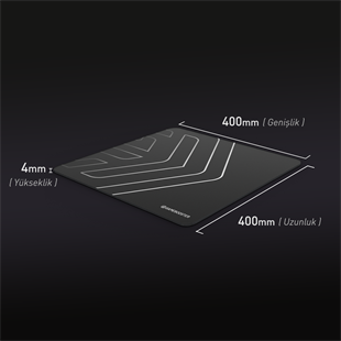 GAMEBOOSTER MP400 Kaymaz Tabanlı, Su Geçirmez ve Hassas Yüzeyli Oyuncu Mousepad (400x400x4mm)