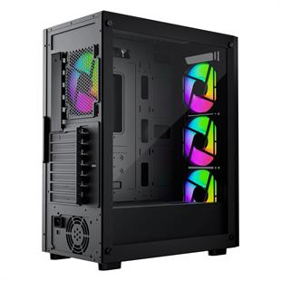 GAMEBOOSTER RAIDER GBE651B 650W 80+ 4x12CM FAN E-ATX USB3.0 GAMING KASA