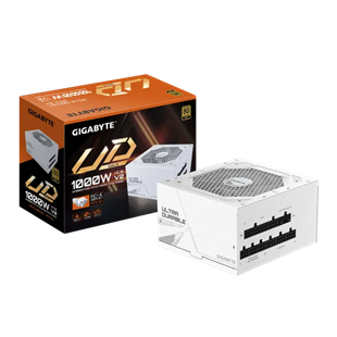 GIGABYTE 1000w 80+Gold GP-UD1000GM PG5 ICE Tam Modüler Power Supply Beyaz