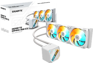 GIGABYTE 360MM GAMING 360 ICE ARGB AM5-1851p Sıvı Soğutmalı İşlemci Fanı Bayaz