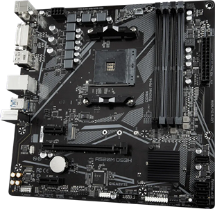 GIGABYTE A520M-DS3H V2 DDR4 M2 PCIe NVME HDMI DVI DP PCIe 16X v3.0 AM4 mATX