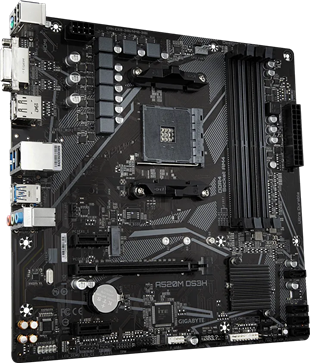 GIGABYTE A520M-DS3H V2 DDR4 M2 PCIe NVME HDMI DVI DP PCIe 16X v3.0 AM4 mATX
