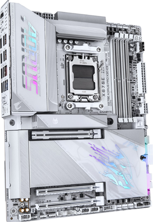 GIGABYTE AORUS PRO X ICE X870E DDR5 HDMI PCIe 5.0 AM5 ATX Beyaz