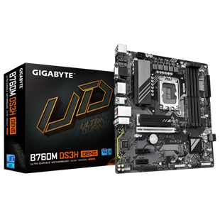 GIGABYTE B760M DS3H GEN5 DDR5 HDMI-DP TYPEC PCIE 4.0 1700p mATX