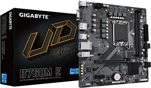 GIGABYTE B760M-E DDR5 HDMI VGA DP PCIe 4.0 16X 1700p mATX