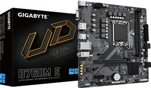 GIGABYTE B760M-E DDR5 HDMI VGA DP PCIe 4.0 16X 1700p mATX