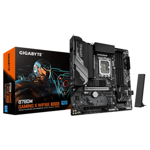 GIGABYTE B760M GAMING X AX WIFI-6E DDR5 HDMI DP PCIE 4.0 1700p ATX