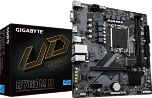 GIGABYTE B760M-H DDR5 VGA-HDMI PCIe 4.0 1700p mATX