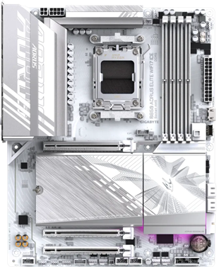 GIGABYTE B850 AORUS ELITE WIFI7 ICE DDR5 HDMI-DP TYPEC PCIE 5.0 AM5 ATX BEYAZ
