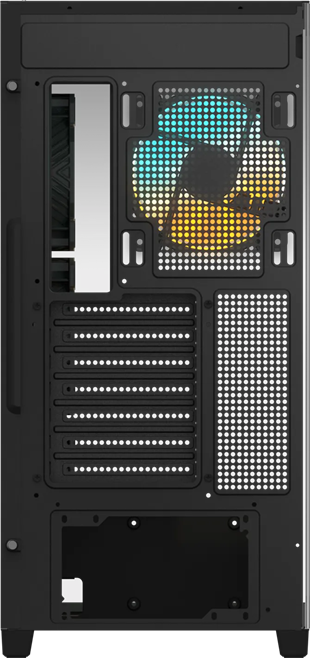 GIGABYTE C500 Panoramic Stealth Ön ve Yan Paneli Temperli Cam 4x ARGB Fanlı Gizli Konnektör Uyumlu Siyah Mid Tower Kasası