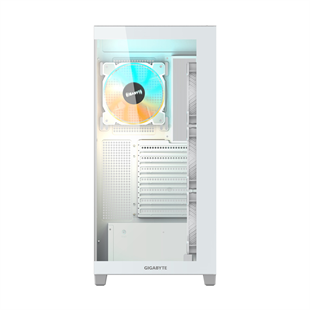 GIGABYTE GB-C500PI-ST C500 Panoramic Stealth Ice Sütunsuz Panoramik Cam Beyaz Mid Tower PC Kasası (4x ARGB Fanlı)