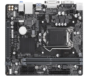 GIGABYTE H310M-S2V 2.0 DDR4 SATA3 DVI PCIe 16X v3.0 1151p v2 mATX