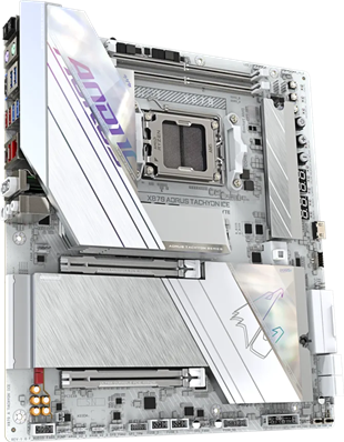 GIGABYTE X870 AORUS TACHYON ICE DDR5 HDMI-DP TYPEC PCIE 5.0 AM5 ATX BEYAZ