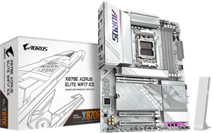 GIGABYTE X870E-A ELITE WIFI7 ICE DDR5 HDMI-DP TYPEC PCIE 5.0 AM5 ATX BEYAZ