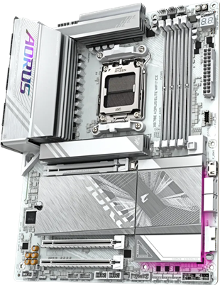 GIGABYTE X870E-A ELITE WIFI7 ICE DDR5 HDMI-DP TYPEC PCIE 5.0 AM5 ATX BEYAZ