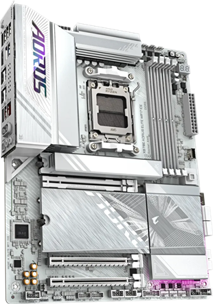 GIGABYTE X870E-A ELITE WIFI7 ICE DDR5 HDMI-DP TYPEC PCIE 5.0 AM5 ATX BEYAZ