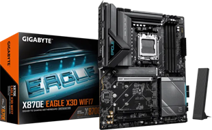 GIGABYTE X870E EAGLE X3D WIFI7 DDR5 HDMI-DP TYPEC PCIE 5.0 AM5 ATX