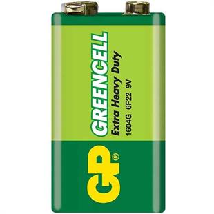 GP 1604GLF Greencell 9 Volt Pil (Tekli)