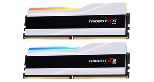 GSKILL 32GB (2X 16GB) DDR5 6000MHZ CL36 DUAL KIT RGB PC RAM TRIDENT Z5 F5-6000J3636F16GX2-TZ5RW BEYAZ