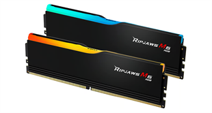 GSKILL 32GB (2X 16GB) DDR5 6400MHZ CL36 RGB DUAL KIT PC RAM / Ripjaws M5 Siyah RGB F5-6400J3648F16GX2-RM5RK