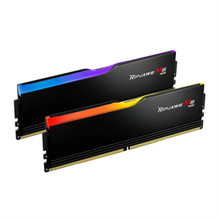 GSKILL 32GB (2X 16GB) DDR5 6400MHZ CL36 RGB DUAL KIT PC RAM / Ripjaws M5 Siyah RGB F5-6400J3648F16GX2-RM5RK