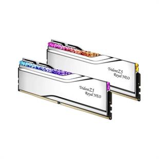 GSKILL 64GB (2X 32GB) DDR5 6000MHZ  CL28 RGB DUAL KIT PC RAM TRIDENT Z5 NEO ROYAL SILVER F5-6000J2836G32GX2-TR5NS