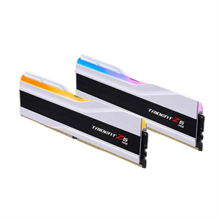 GSKILL 64GB (2X 32GB) DDR5 6000MHZ CL30 RGB DUAL KIT PC RAM / TRIDENT Z5 RGB SILVER F5-6000J3040G32GX2-TZ5RS