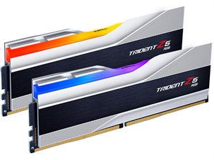 GSKILL 64GB (2X 32GB) DDR5 6000MHZ CL30 RGB DUAL KIT PC RAM / TRIDENT Z5 RGB SILVER F5-6000J3040G32GX2-TZ5RS
