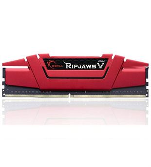 GSKILL 8GB DDR4 3000MHZ CL16 PC RAM / RipjawsV F4-3000C16S-8GVRB Kırmızı