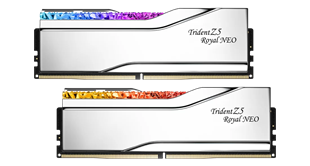 GSKILL 96GB (2X 48GB) DDR5 6000MHZ CL30 RGB DUAL KIT PC RAM TRIDENT Z5 NEO ROYAL SILVER F5-6000J3036F48GX2-TR5NS
