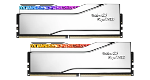 GSKILL 96GB (2X 48GB) DDR5 6000MHZ CL30 RGB DUAL KIT PC RAM TRIDENT Z5 NEO ROYAL SILVER F5-6000J3036F48GX2-TR5NS
