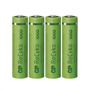 GP Recyko 950mAh Ni-MH AAA Şarjlı İnce Kalem Pil 4lü Paket