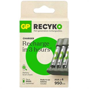 Gp Recyko B441 4*950 mAh R03 AAA Pilli Şarj Cihazı (100HCER21-2GTLB4)