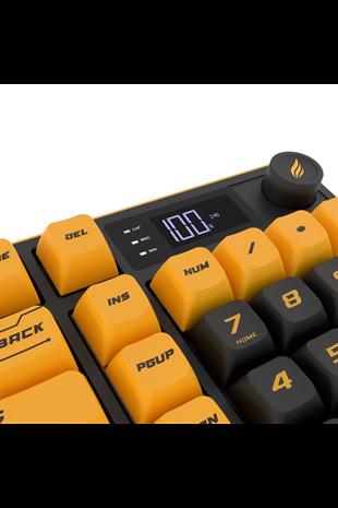 HAWK GAMING HK258CY KABLOSUZ SARI SIYAH KLAVYE