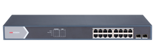 HIKVISION 16port PoE 150w 2-SFP Gigabit Yönetilemez Switch DS-3E0518P-E/M