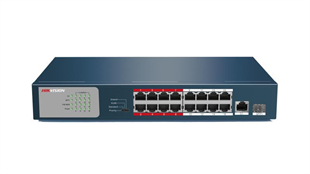 HIKVISION DS-3E0318P-E/M 18 Port Mbit 16 PORT POE 135W 1xSFP Yönetilemez Metal Kasa