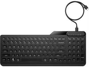 HP 405 7N7C1AA Işıklı Kablolu Kurumsal Klavye (Backlit Wired Keyboard)