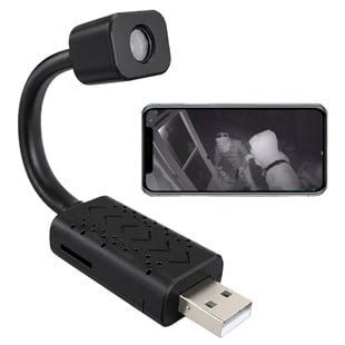 Hello HL-37822 Kablosuz Mini Wi-Fi Akıllı Güvenlik Kamerası Taşınabilir USB Girişli