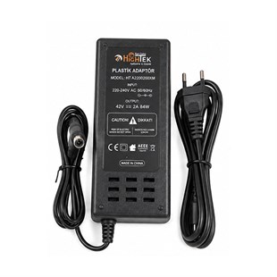 Hightek HT-4202000XM Tds Uçlu Xiaomi M365 42 Volt 2 Amper 84 Watt Elektrikli Scooter Şarj Cihazı Adaptörü