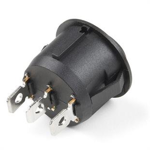 IC-134 Yuvarlak Işıksız On-Off-On 3P Anahtar